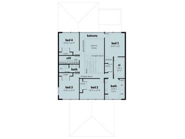 2nd Floor Plan, 052H-0086