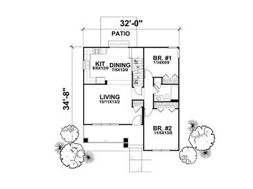 1st Floor Plan, 016H-0038