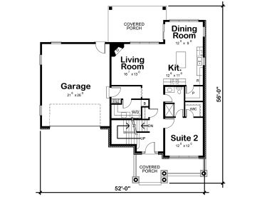 1st Floor Plan, 031H-0361