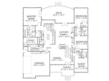 1st Floor Plan, 067H-0030