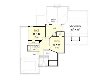 2nd Floor Plan, 061H-0089