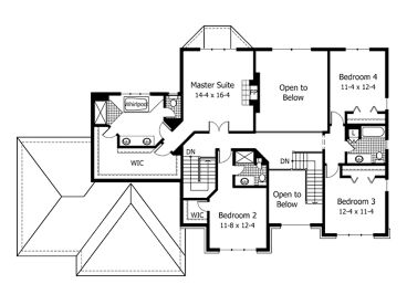 2nd Floor Plan, 023H-0049