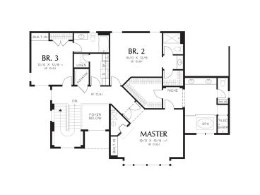 2nd Floor Plan, 034H-0353