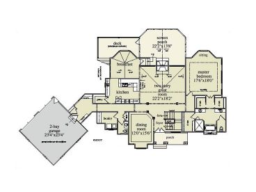1st Floor Plan, 053H-0042