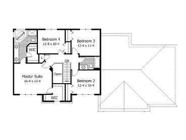 2nd Floor Plan, 023H-0010