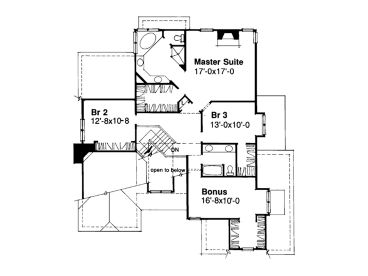 2nd Floor Plan, 022H-0052