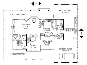 1st Floor Plan, 044H-0018
