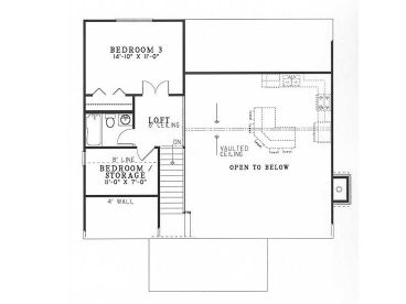 2nd Floor Plan, 025H-0085
