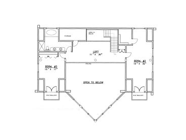 2nd Floor Plan, 012L-0030