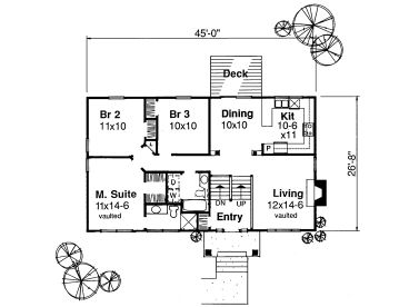 Floor Plan, 022H-0088