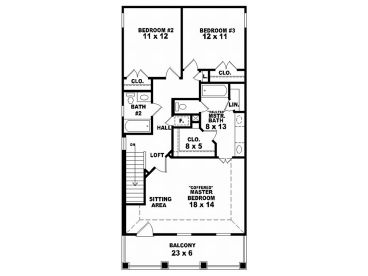 2nd Floor Plan, 006H-0001