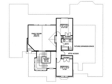 2nd Floor Plan, 031H-0165