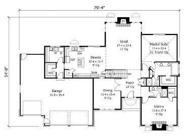 1st Floor Plan, 023H-0033