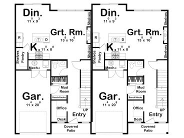 1st Floor Plan, 050M-0032