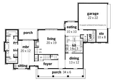 1st Floor Plan, 021H-0148