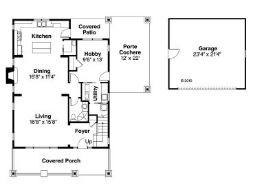 1st Floor Plan, 051H-0193