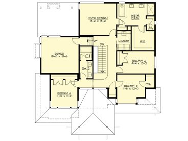 2nd Floor Plan, 035H-0123