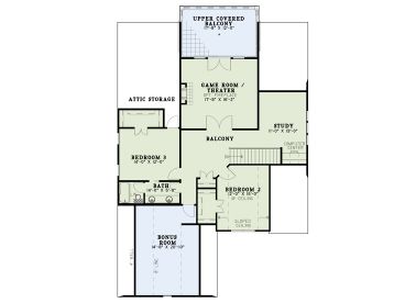2nd Floor Plan, 025H-0341