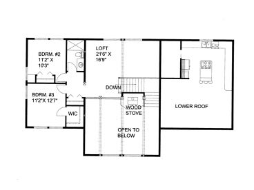 2nd Floor Plan, 012H-0205