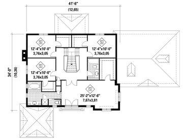 2nd Floor Plan, 072H-0124