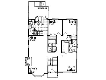 Floor Plan, 032H-0012