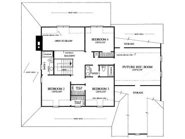 2nd Floor Plan, 063H-0086