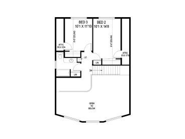 2nd Floor Plan, 013H-0090