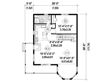 1st Floor Plan, 072H-0208