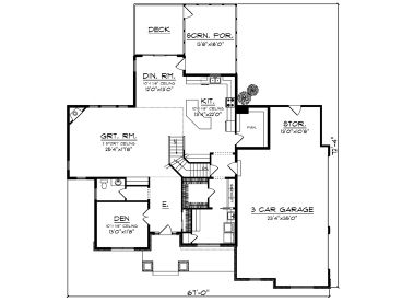 1st Floor Plan, 020H-0454