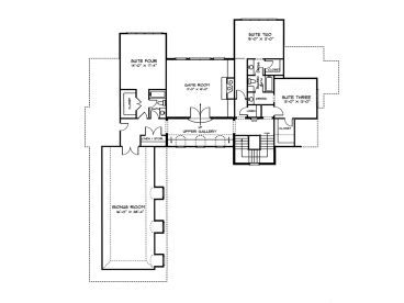 2nd Floor Plan, 029H-0074