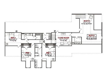 2nd Floor Plan, 073H-0059