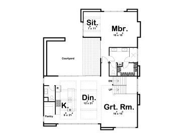 1st Floor Plan, 050H-0169