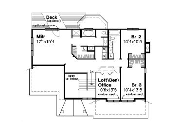 2nd Floor Plan, 022H-0091
