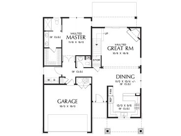 1st Floor Plan, 034H-0323
