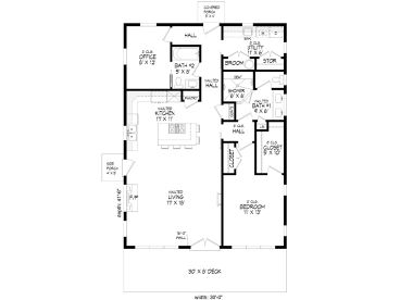 1st Floor Plan, 062H-0281