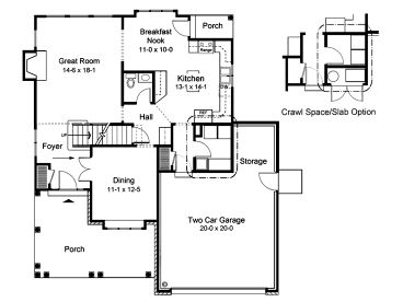 1st Floor Plan, 047H-0013