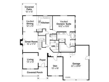 1st Floor Plan, 051H-0189