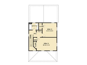 2nc Floor Plan, 082H-0006