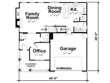 1st Floor Plan, 031H-0416
