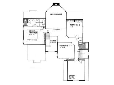 2nd Floor Plan, 007H-0111