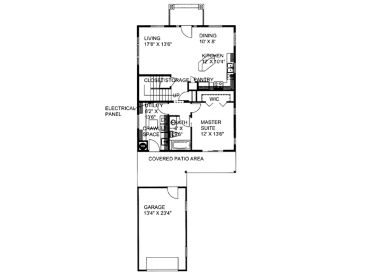 1st Floor Plan, 012H-0198