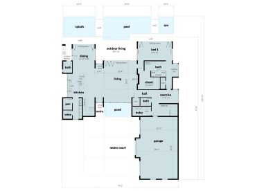 1st Floor Plan, 052H-0150