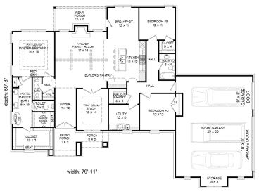 Floor Plan, 062H-0417