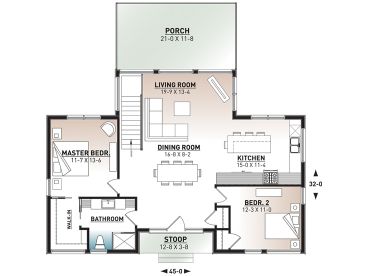 Floor Plan, 027H-0536