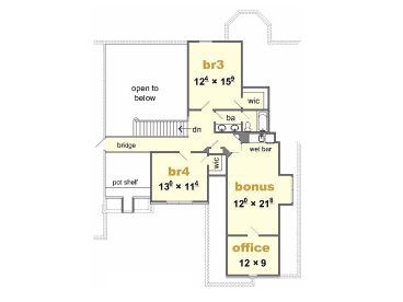 2nd Floor Plan, 061H-0124