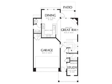 1st Floor Plan, 034H-0390