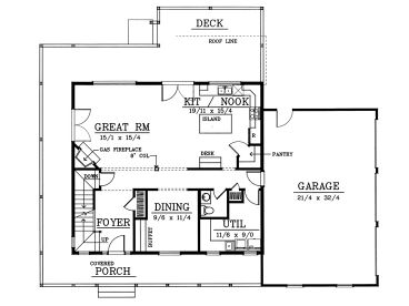 1st Floor Plan, 026H-0094