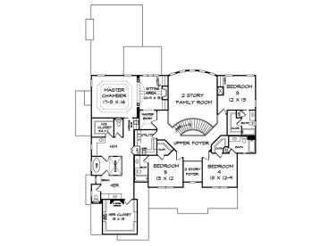 2nd Floor Plan, 019H-0163