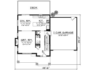 1st Floor Plan, 020H-0436