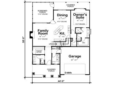 1st Floor Plan, 031H-0448
